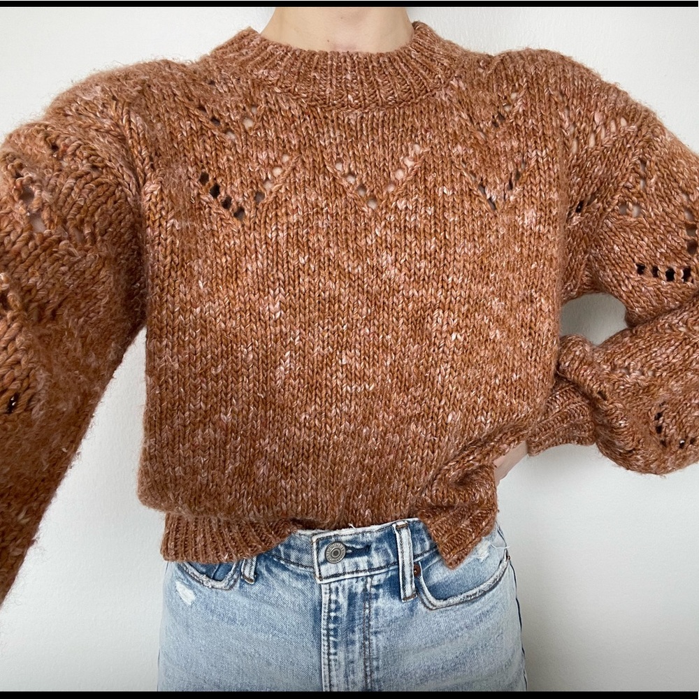 Madewell burnt orange sweater